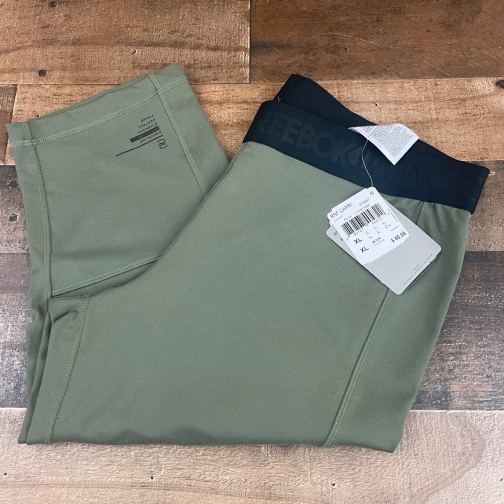 NWT Reebok Green Speedwick Precision RNF Capris - Picture 6 of 16